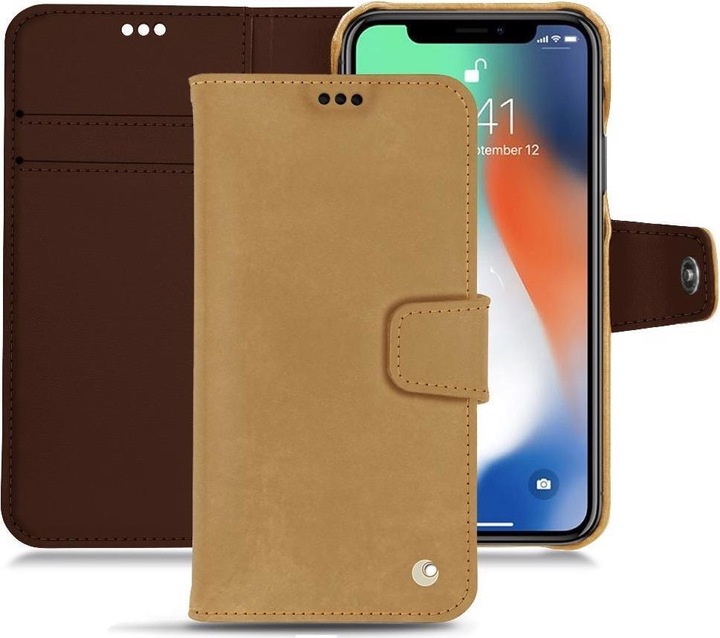 Produktbild Noreve Lederschutzhülle Wallet (Apple iPhone XS Max)