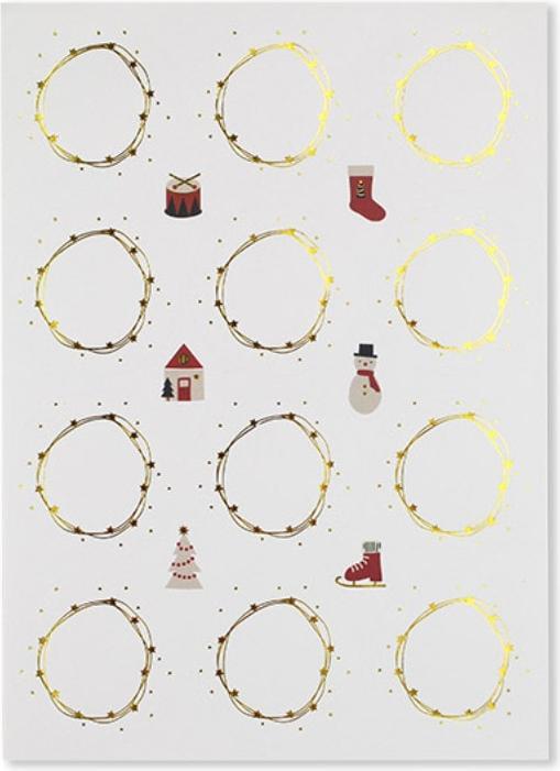 Produktbild Ava&Yves Namenskleber für Adventkalender oder Geschenke, 12 Stk. (12 Sticker)