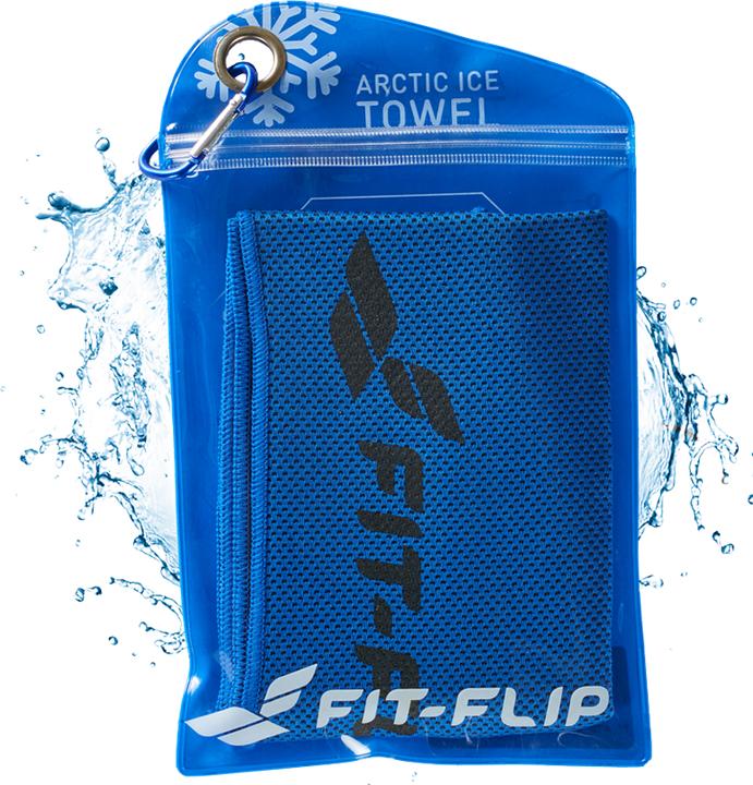 Fit-Flip Airflip Towel Kühlhandtuch Mikrofaser mit Tasche 100x30cm