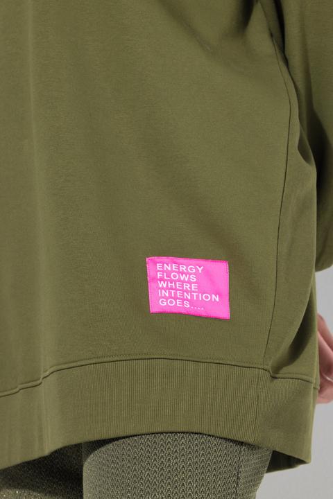 Image du produit Studio Untold Sweat-shirt oversized avec patch à message, encolure ronde et manches longues (42, 44)