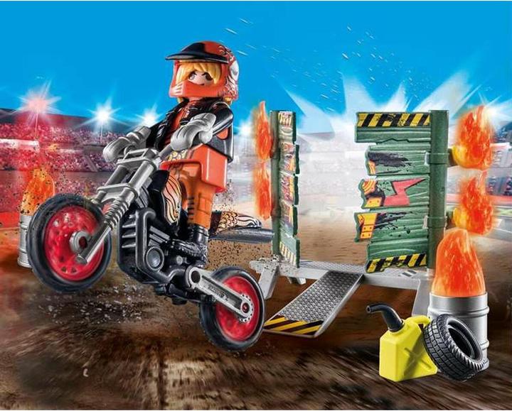 Actual product image Playmobil Motorbike with wall of fire (71256, Playmobil stunt show)