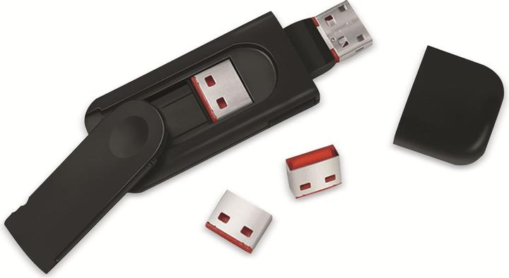 Produktbild LogiLink USB-A-Port Schloss (1x Schlüssel und 4x Schlösser)