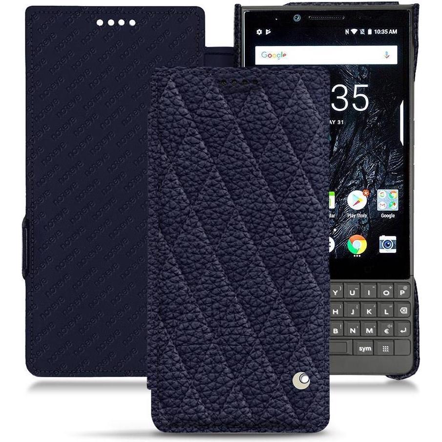 Noreve Lederschutzhülle horizontal (Blackberry KEY2), Smartphone Hülle, Violett