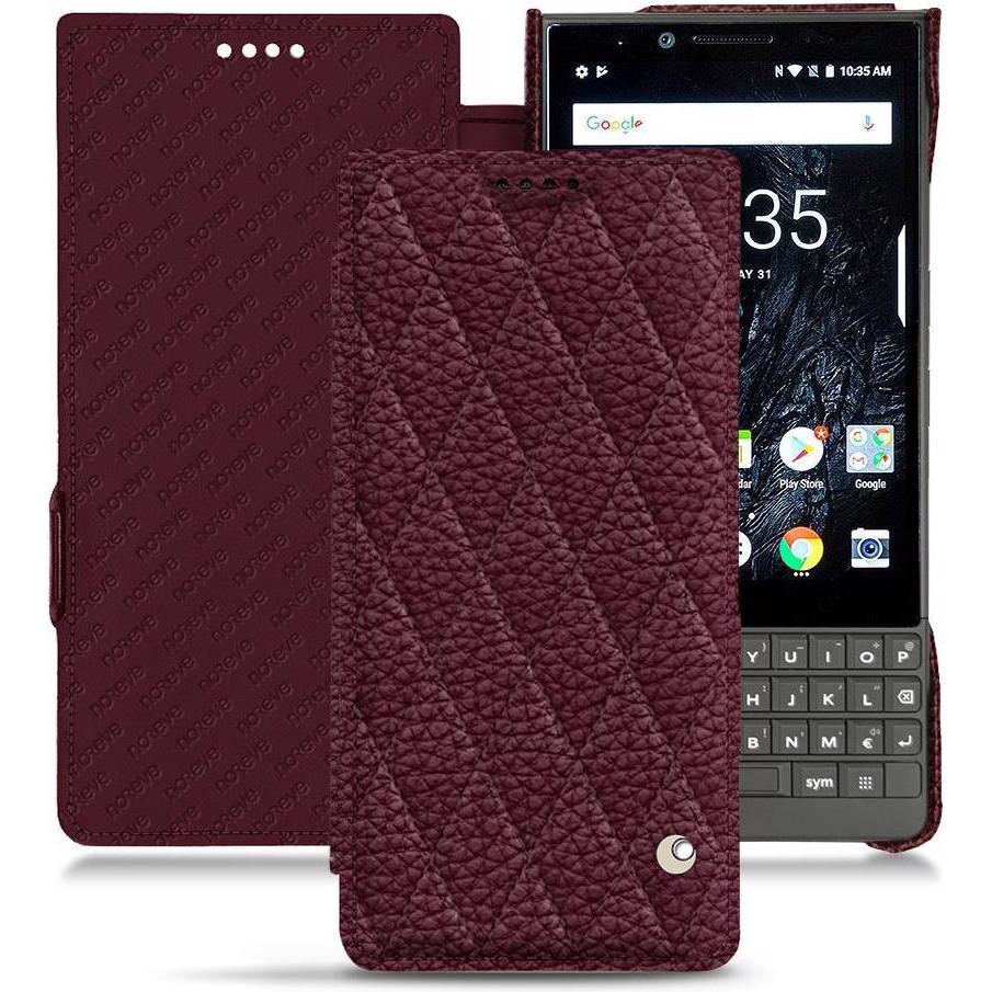 Noreve Lederschutzhülle horizontal (Blackberry KEY2), Smartphone Hülle, Violett