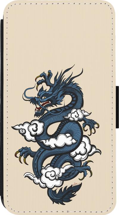 Immagine prodotto PhoneLook Cover Portafoglio Nero Blu Drago Tattoo (Apple iPhone 13 mini)