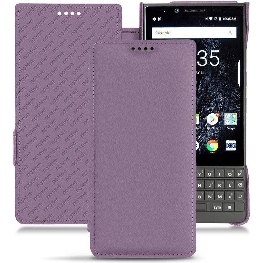 Noreve Lederschutzhülle horizontal (Blackberry KEY2), Smartphone Hülle, Violett