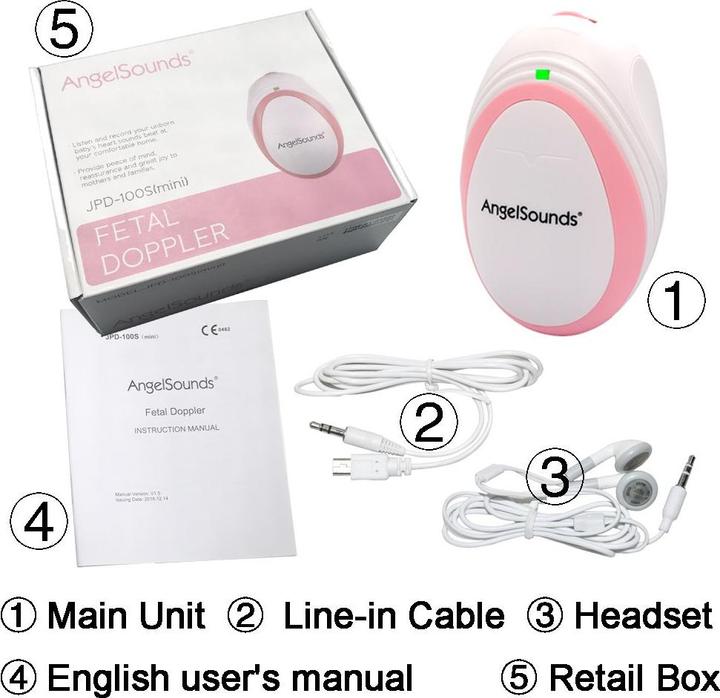 Produktbild AngelSounds JPD-100S (mini) Solo (Fetal Doppler)