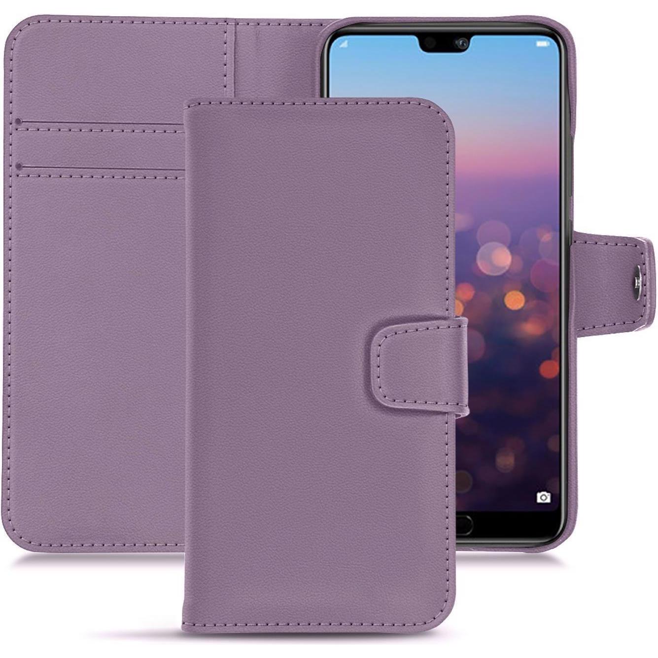 Noreve Lederschutzhülle Wallet (Huawei P20 Pro), Smartphone Hülle, Violett