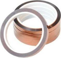 Actual product image RS PRO Polyimide masking tape amber-coloured silicone adhesive 15mm x 33m (95 mm)