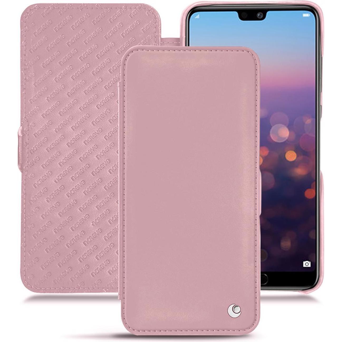 Noreve Lederschutzhülle horizontal (Huawei P20 Pro), Smartphone Hülle, Rosa