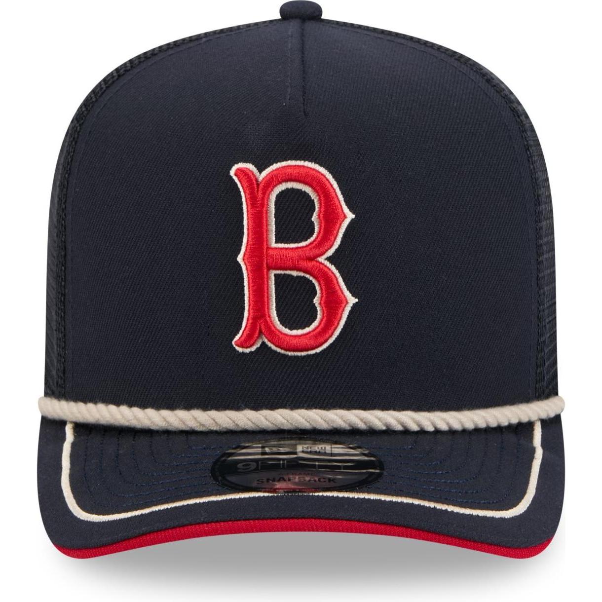 Thumbnail - New Era, Herren, Cap, 9Fifty Trucker Cap - Vintage Rope Boston Red Sox, Blau