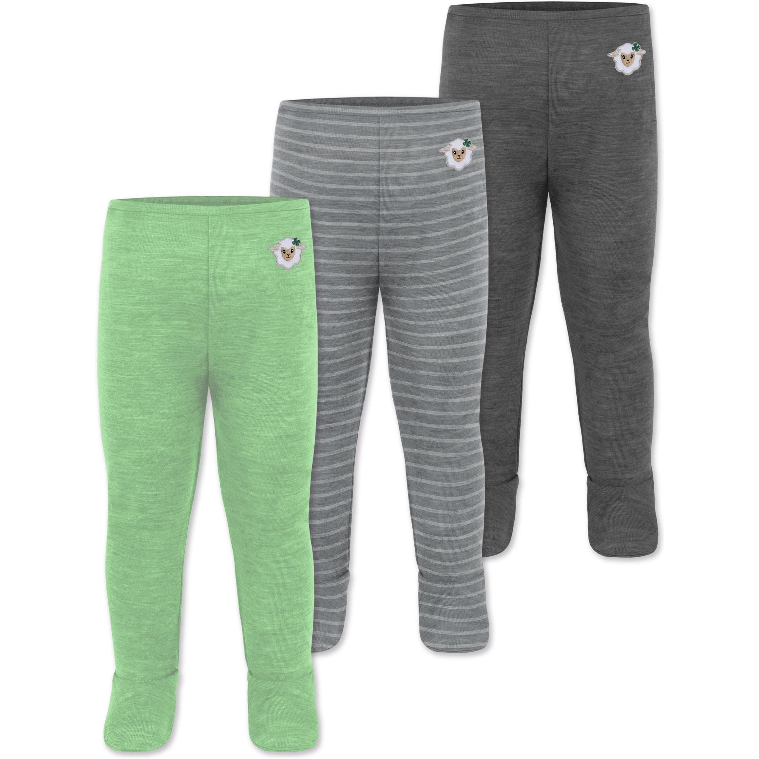 Normani, Herren, Funktionsunterhose, 3er Pack Baby Merino Unterhose mit Füssen - 9543 (86), Grau, 86