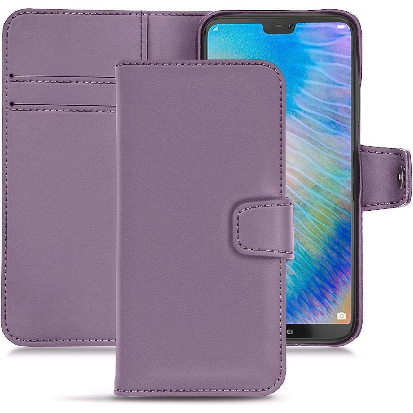 Noreve Lederschutzhülle Wallet (Huawei P20 Lite), Smartphone Hülle, Violett