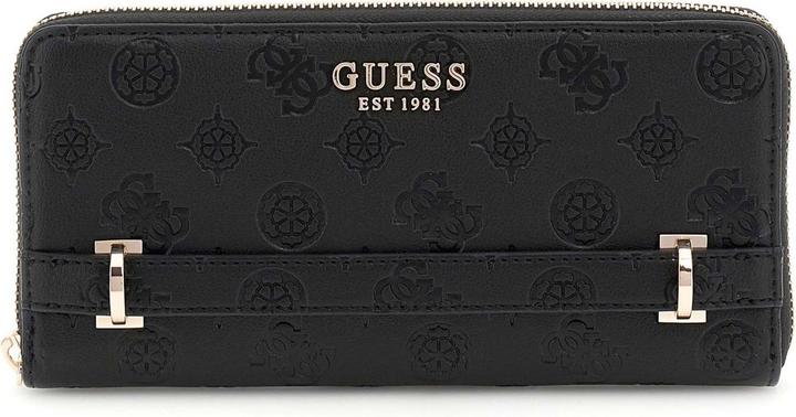 Actual product image Guess Zarela Slg Grosse Damen-Geldbörse mit Reissverschluss, Schwarz