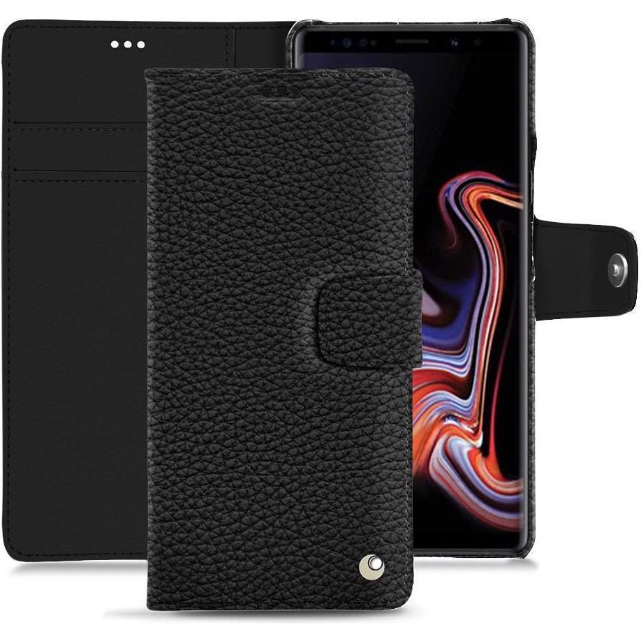 Noreve Lederschutzhülle Wallet (Samsung Galaxy Note 9), Smartphone Hülle, Schwarz
