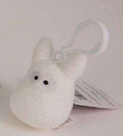 Actual product image - Porte-Clés Peluche Totoro Blanc - 8 cm (6 cm)