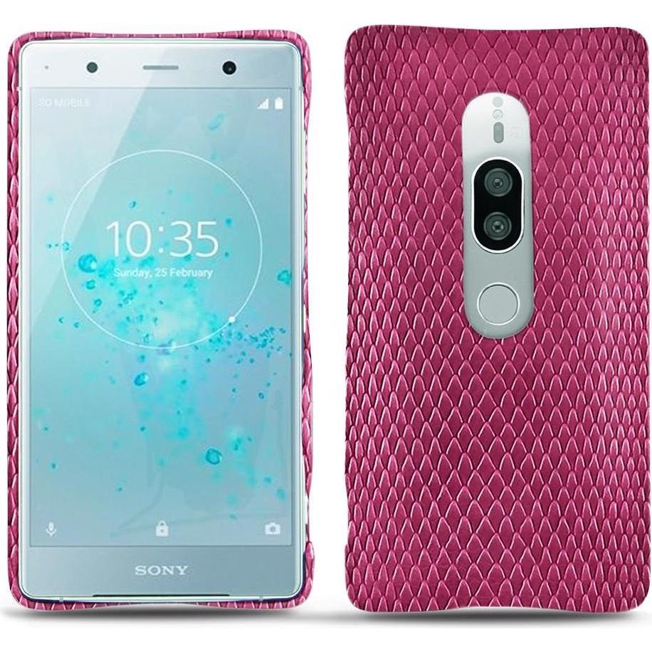 Noreve Lederschutzhülle (Sony Xperia XZ2 Premium), Smartphone Hülle, Rosa