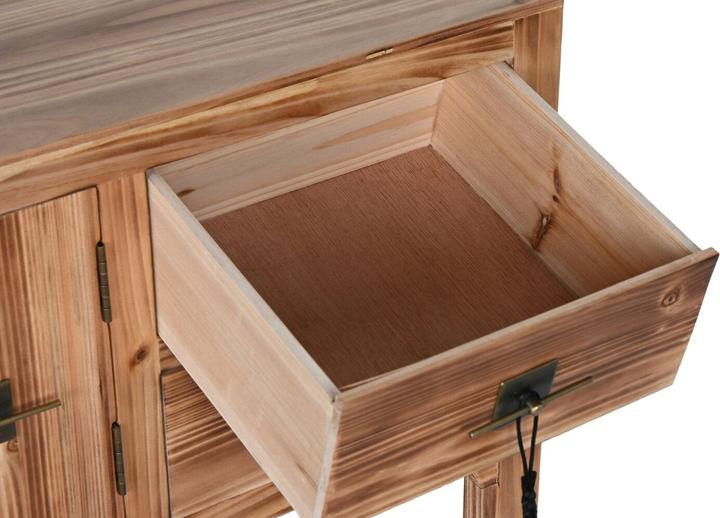 Produktbild Esprit Console Home Black Fir MDF Wood 64 x 26 x 83 cm