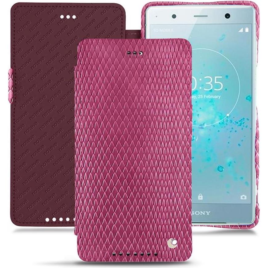 Thumbnail - Noreve Lederschutzhülle horizontal (Sony Xperia XZ2 Premium), Smartphone Hülle, Rosa
