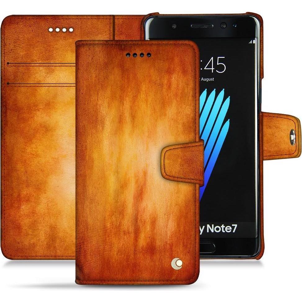 Thumbnail - Noreve Lederschutzhülle Wallet (Samsung Galaxy Note 7), Smartphone Hülle, Orange