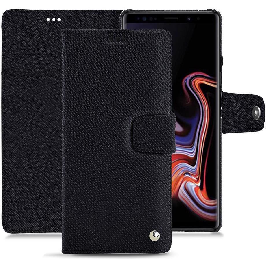 Noreve Lederschutzhülle Wallet (Samsung Galaxy Note 9), Smartphone Hülle, Schwarz