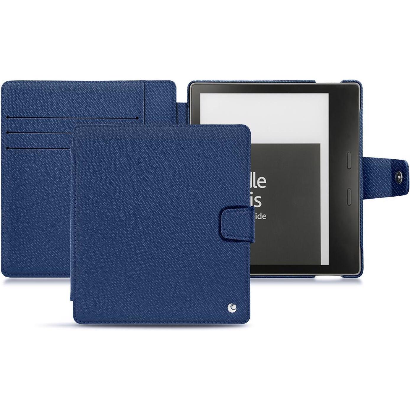 Noreve Lederschutzhülle Wallet (Kindle Oasis 2017), eReader Zubehör, Blau