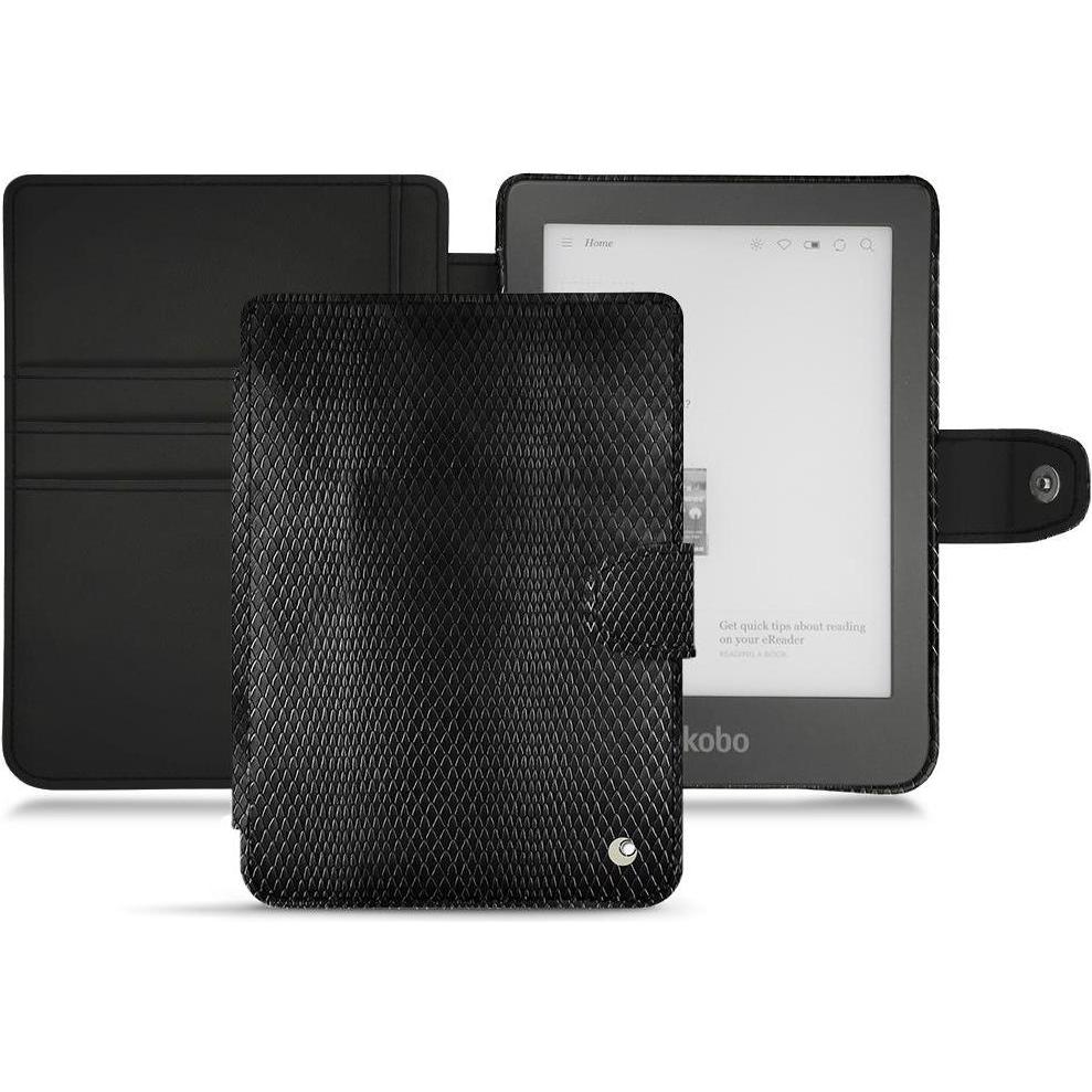 Noreve Lederschutzhülle Wallet (Clara HD), eReader Zubehör, Schwarz
