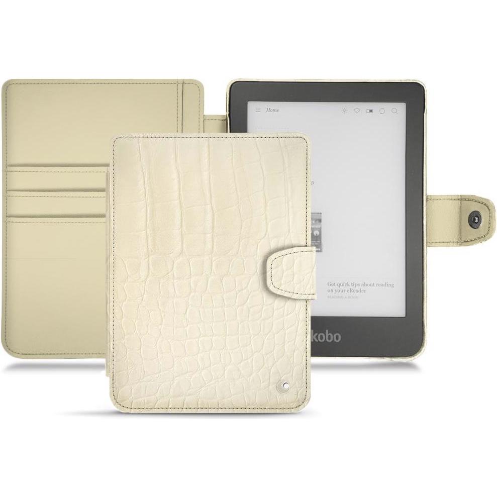 Noreve Lederschutzhülle Wallet (Clara HD), eReader Zubehör, Weiss