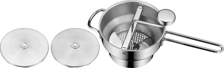Produktbild WMF Passiermühle 19x11,5cm zerlegbar 3 Lochscheiben Gourmet Cromargan Edelstahl