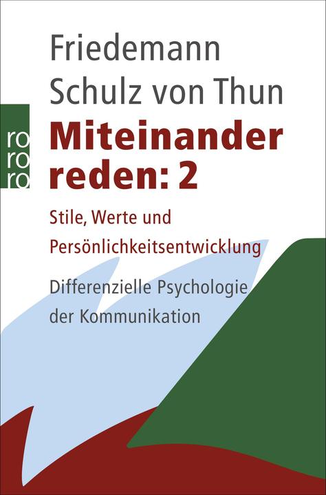 Actual product image Miteinander reden 2. Stile, Werte und Persönlichkeitsentwick (German, Friedemann Schulz of Thun, 1989)