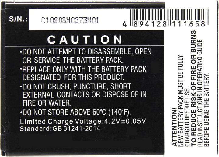 Produktbild AGI 37320 - Akku - Archos - 50B Neon - Schwarz - Lithium-Ion (Li-Ion) - 2000 mAh