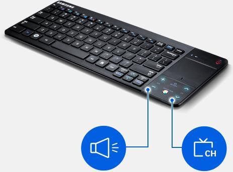 Produktbild Samsung VG-KBD1000/ZG, bluetooth Tastatur, für SmartTV's und Mobilegeräte, DE-Layout