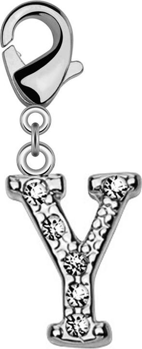 Produktbild Star Piercing Anhänger mit Kristall Buchstabe Y (Messing)