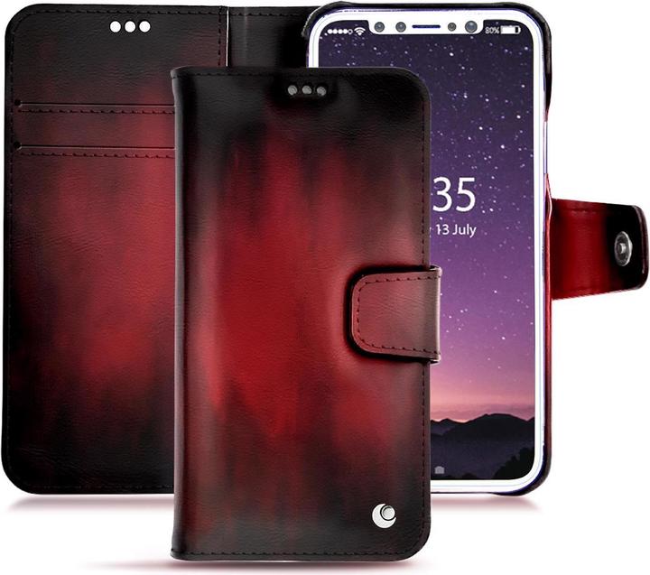 Noreve Lederschutzhülle Wallet (Apple iPhone XS)