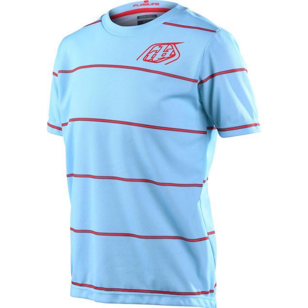 Troy Lee Designs, Jungen, Velotrikot, Flowline (L), Blau, L