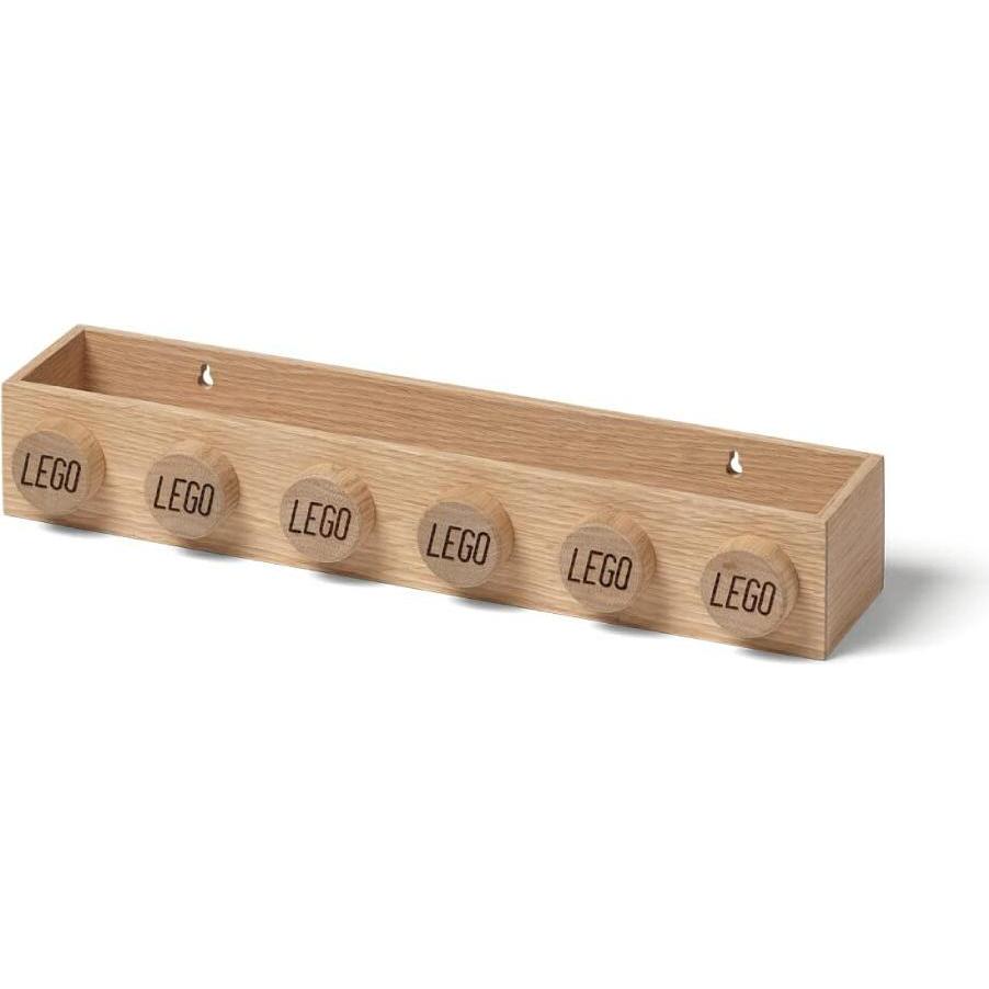LEGO, Spielzeugaufbewahrung, 1x6 Wooden Book Rack - Oak Soap Treated