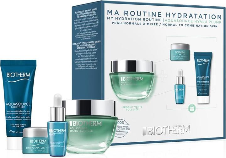 Actual product image Biotherm Set Aquasource Aquasource Hyalu Plump 50ml Life Plankton elixir 7ml Aquasource Night Spa 20ml Life P (Facial care set)
