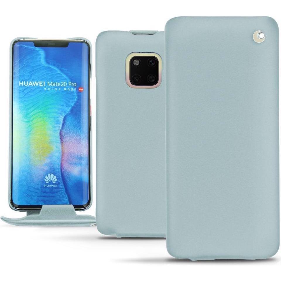 Noreve Lederschutzhülle vertikal (Huawei Mate 20 Pro), Smartphone Hülle, Blau