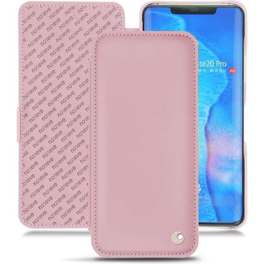Noreve Lederschutzhülle horizontal (Huawei Mate 20 Pro), Smartphone Hülle, Rosa