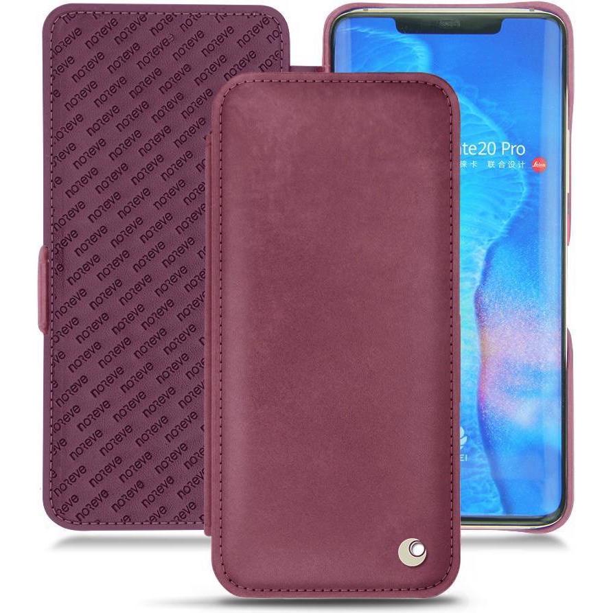 Noreve Lederschutzhülle horizontal (Huawei Mate 20 Pro), Smartphone Hülle, Violett