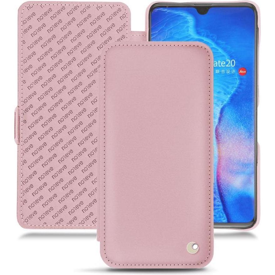 Noreve Lederschutzhülle horizontal (Huawei Mate 20), Smartphone Hülle, Rosa