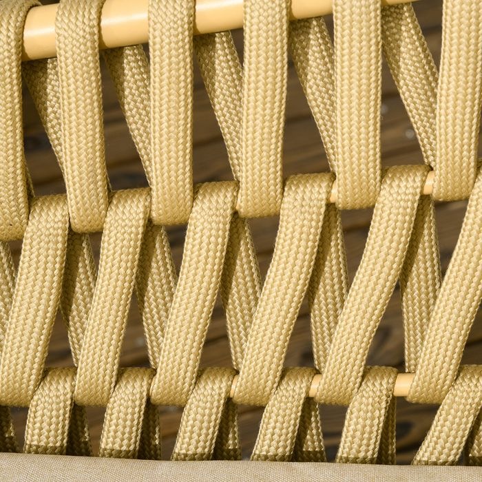 Produktbild Swisshandel24 4 tlg. Rattan Gartenmöbel-Set, Sitzgruppe mit 1 Couchtisch, 2 Sesseln, 1 Doppelsofa, Gartengarnitur