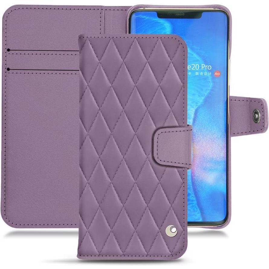 Noreve Lederschutzhülle Wallet (Huawei Mate 20 Pro), Smartphone Hülle, Violett