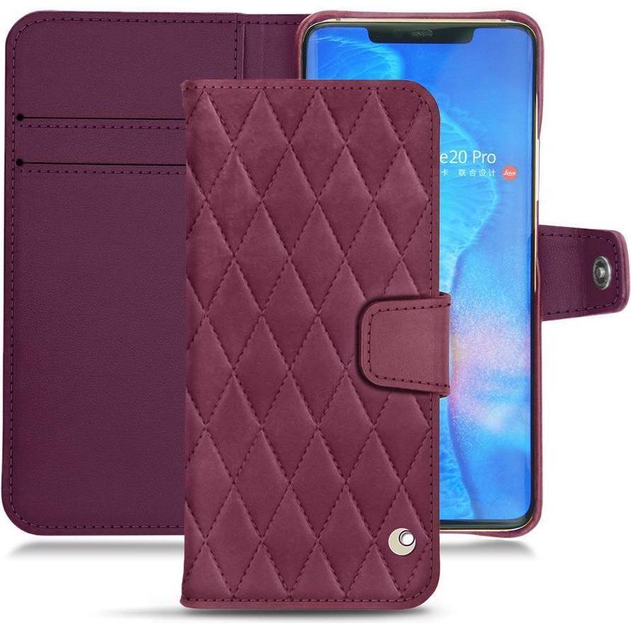 Noreve Lederschutzhülle Wallet (Huawei Mate 20 Pro), Smartphone Hülle, Violett