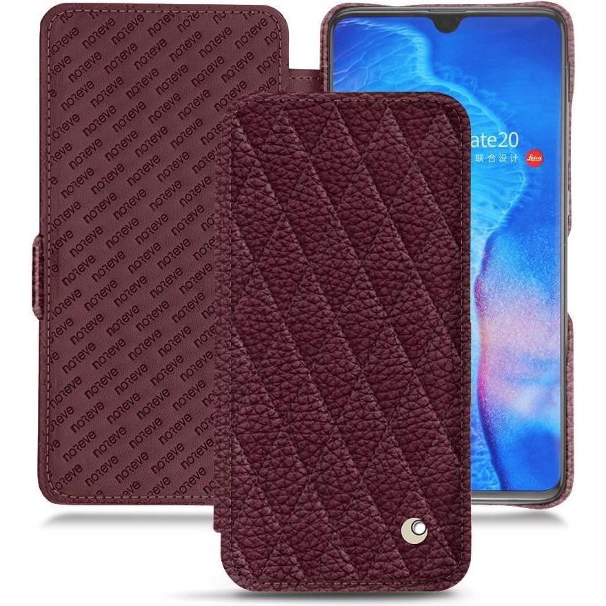 Noreve Lederschutzhülle horizontal (Huawei Mate 20), Smartphone Hülle, Violett