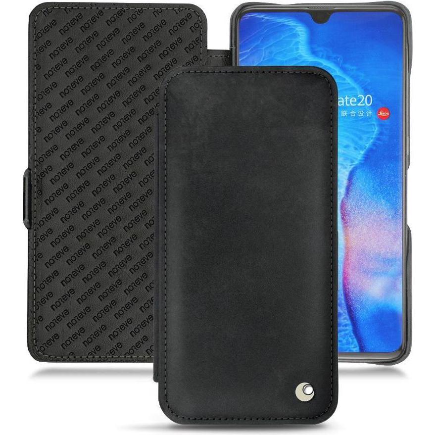 Noreve Lederschutzhülle horizontal (Huawei Mate 20), Smartphone Hülle, Schwarz