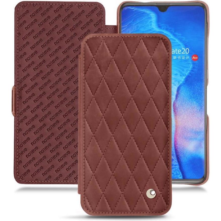 Noreve Lederschutzhülle horizontal (Huawei Mate 20), Smartphone Hülle, Rot