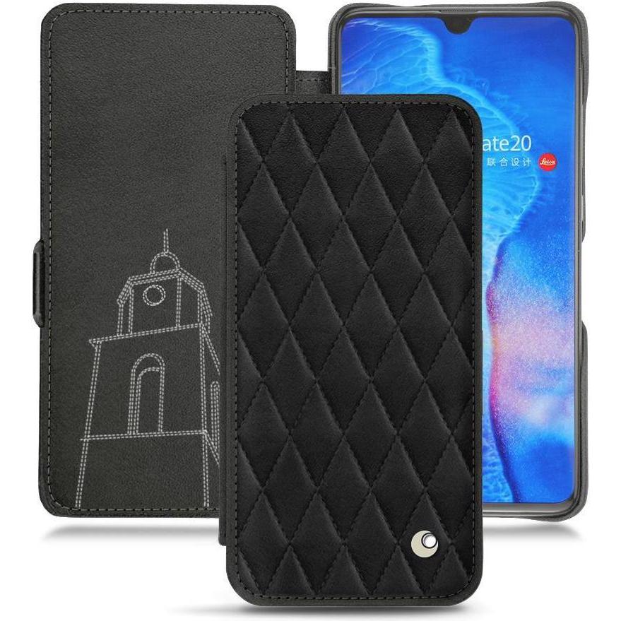 Noreve Lederschutzhülle horizontal (Huawei Mate 20), Smartphone Hülle, Schwarz