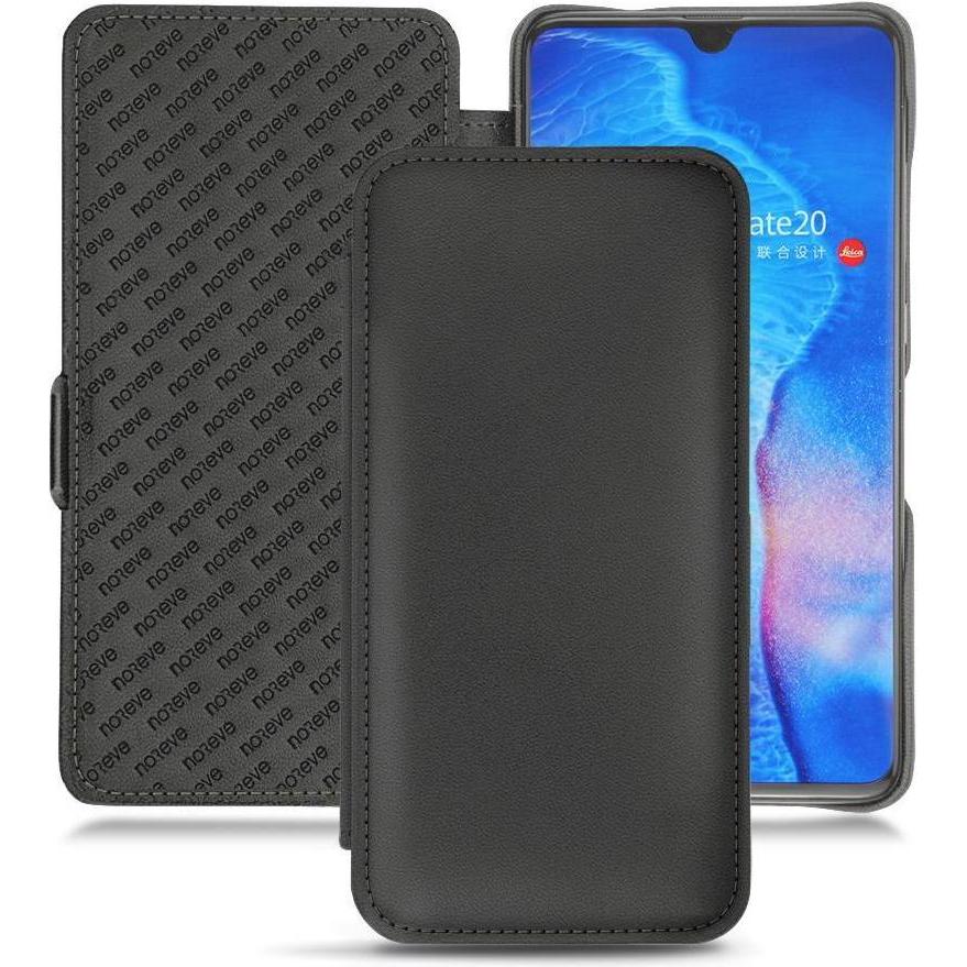 Noreve Lederschutzhülle horizontal (Huawei Mate 20), Smartphone Hülle, Schwarz