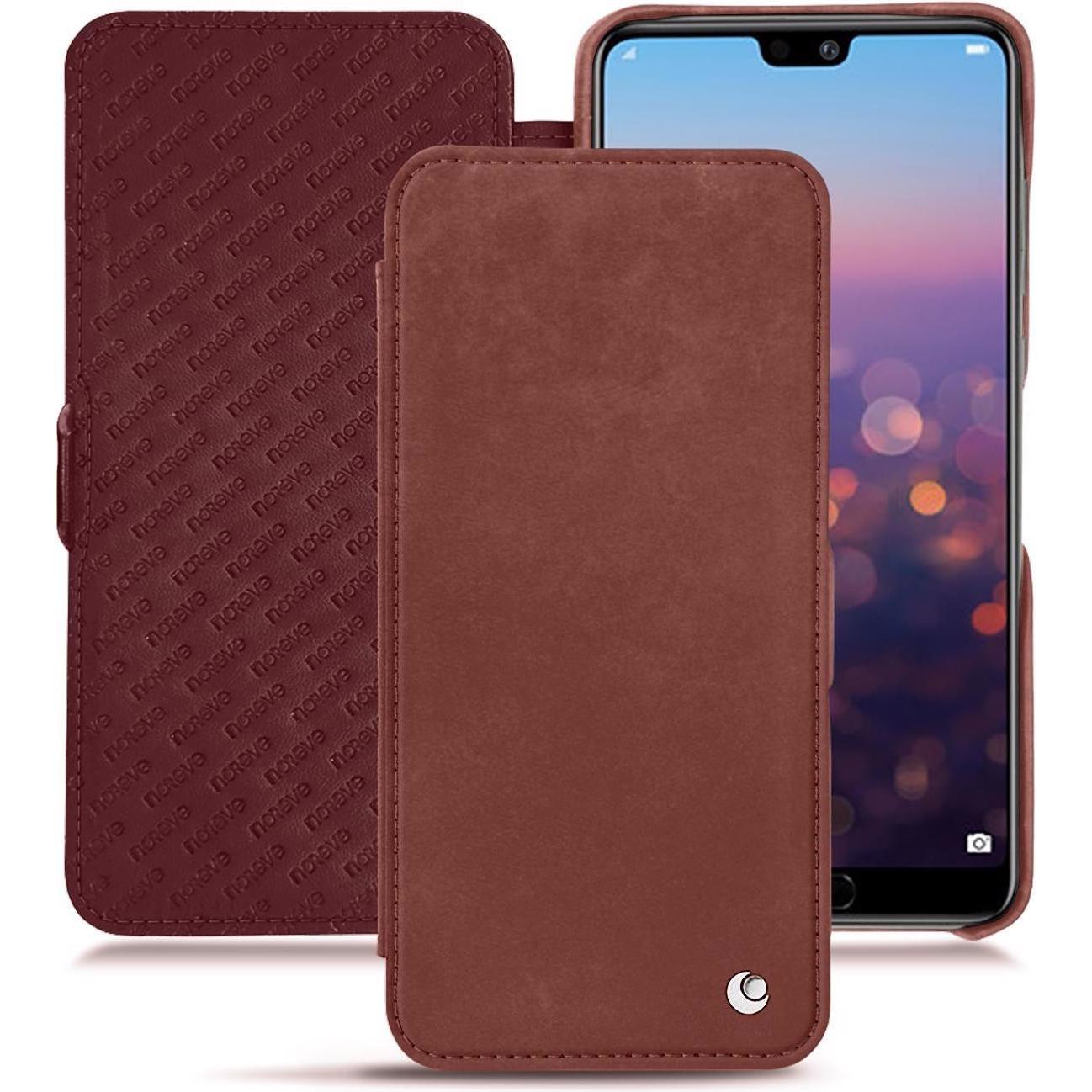 Noreve Lederschutzhülle horizontal (Huawei P20 Pro), Smartphone Hülle, Rot